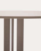 Load image into Gallery viewer, Sedalis round outdoor table in steel with taupe aluminium top Ø120cm - image 5