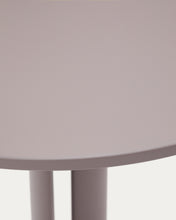 Load image into Gallery viewer, Sedalis round outdoor table in steel with taupe aluminium top Ø80cm - image 5
