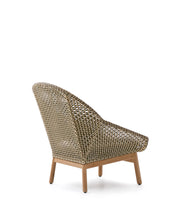 Load image into Gallery viewer, Olbia armchair with high backrest in synthetic rattan and FSC 100% solid teak wood - image 7