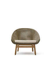 Load image into Gallery viewer, Olbia armchair made of synthetic rattan and FSC 100% solid teak wood - image 7