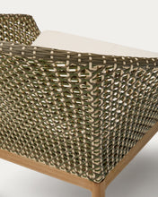 Load image into Gallery viewer, Olbia armchair made of synthetic rattan and FSC 100% solid teak wood - image 13