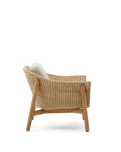 Load image into Gallery viewer, Galea armchair in FSC 100% solid teak wood and synthetic rattan - image 2