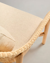 Load image into Gallery viewer, Galea armchair in FSC 100% solid teak wood and synthetic rattan - image 8