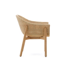 Load image into Gallery viewer, Galea chair in FSC 100% solid teak wood and synthetic rattan - image 3