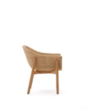 Load image into Gallery viewer, Galea chair in FSC 100% solid teak wood and synthetic rattan - image 4