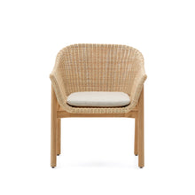 Load image into Gallery viewer, Galea chair in FSC 100% solid teak wood and synthetic rattan - image 7