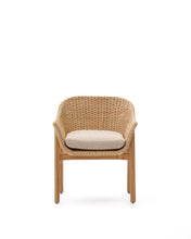 Load image into Gallery viewer, Galea chair in FSC 100% solid teak wood and synthetic rattan - image 8