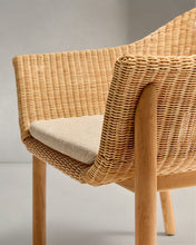 Load image into Gallery viewer, Galea chair in FSC 100% solid teak wood and synthetic rattan - image 13