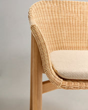 Load image into Gallery viewer, Galea chair in FSC 100% solid teak wood and synthetic rattan - image 15