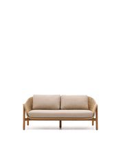 Load image into Gallery viewer, Galea 2-seater sofa in FSC 100% solid teak wood and synthetic rattan 170,5cm