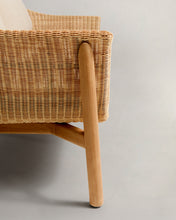 Load image into Gallery viewer, Galea 2-seater sofa in FSC 100% solid teak wood and synthetic rattan 170,5cm - image 12