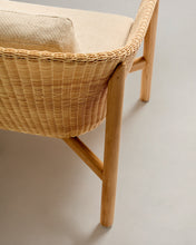 Load image into Gallery viewer, Galea 3-seater sofa in FSC 100% solid teak wood and synthetic rattan 223cm - image 9
