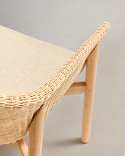 Load image into Gallery viewer, Galea 3-seater sofa in FSC 100% solid teak wood and synthetic rattan 223cm - image 10