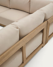 Load image into Gallery viewer, Ambra 5-seater corner sofa in solid acacia wood with light finish 248cm FSC 100% - image 3