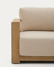 Load image into Gallery viewer, Ambra 5-seater corner sofa in solid acacia wood with light finish 248cm FSC 100% - image 8