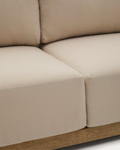 Load image into Gallery viewer, Ambra 5-seater corner sofa in solid acacia wood with light finish 248cm FSC 100% - image 10