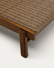 Load image into Gallery viewer, Itani sun lounger in FSC 100% solid acacia wood and synthetic rattan - image 10