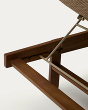 Load image into Gallery viewer, Itani sun lounger in FSC 100% solid acacia wood and synthetic rattan - image 11