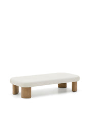 Load image into Gallery viewer, Labra coffee table in cement and acacia wood 140 x 70 cm FSC 100% - image 2