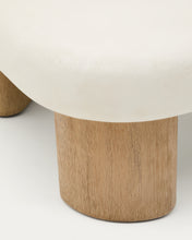 Load image into Gallery viewer, Labra coffee table in cement and acacia wood 140 x 70 cm FSC 100% - image 8