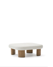 Load image into Gallery viewer, Labra coffee table in cement and acacia wood 80 x 80 cm FSC 100%