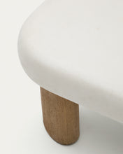 Load image into Gallery viewer, Labra coffee table in cement and acacia wood 80 x 80 cm FSC 100% - image 8