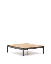 Load image into Gallery viewer, Sorells coffee table in gray aluminum and teak wood 89 x 91 cm FSC 100% - image 2
