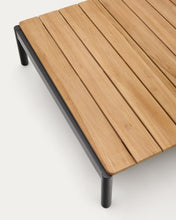 Load image into Gallery viewer, Sorells coffee table in gray aluminum and teak wood 89 x 91 cm FSC 100% - image 4