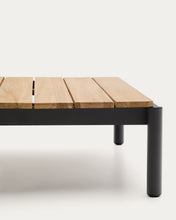 Load image into Gallery viewer, Sorells coffee table in gray aluminum and teak wood 89 x 91 cm FSC 100% - image 5