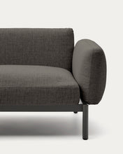Load image into Gallery viewer, Sorells outdoor modular 5-seater corner sofa with grey upholstery and grey aluminium with teak tables 277 x 446cm FSC 100% - image 11