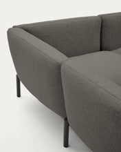 Load image into Gallery viewer, Sorells outdoor modular 5-seater corner sofa with grey upholstery and grey aluminium with teak tables 277 x 446cm FSC 100% - image 13