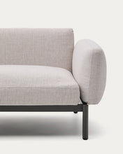 Load image into Gallery viewer, Sorells outdoor modular 5-seater corner sofa with beige upholstery and grey aluminium with teak tables 277 x 446cm FSC 100% - image 10