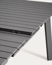 Load image into Gallery viewer, Izola extendable outdoor table in aluminium with graphite finish 220 (280) x 100cm - image 10