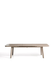 Load image into Gallery viewer, Izola extendable outdoor table in aluminium with taupe finish 220 (280) x 100 cm - image 2