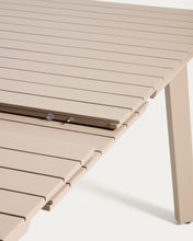 Load image into Gallery viewer, Izola extendable outdoor table in aluminium with taupe finish 220 (280) x 100 cm - image 11