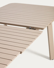Load image into Gallery viewer, Izola extendable outdoor table in aluminium with taupe finish 220 (280) x 100 cm - image 13