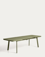 Load image into Gallery viewer, Izola extendable outdoor table in aluminium with green finish 220 (280) x 100cm - image 4