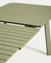 Load image into Gallery viewer, Izola extendable outdoor table in aluminium with green finish 220 (280) x 100cm - image 10