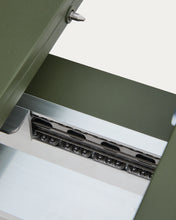 Load image into Gallery viewer, Izola extendable outdoor table in aluminium with green finish 220 (280) x 100cm - image 13