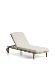 Load image into Gallery viewer, Kionia taupe aluminium sun lounger.