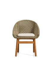 Load image into Gallery viewer, Olbia chair in synthetic rattan and FSC 100% solid teak wood - image 4
