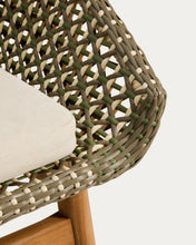 Load image into Gallery viewer, Olbia chair in synthetic rattan and FSC 100% solid teak wood - image 9
