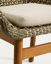 Load image into Gallery viewer, Olbia chair in synthetic rattan and FSC 100% solid teak wood - image 10