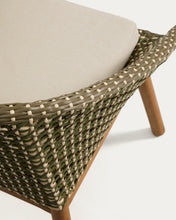 Load image into Gallery viewer, Olbia chair in synthetic rattan and FSC 100% solid teak wood - image 11