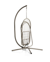 Load image into Gallery viewer, Livadi hanging armchair in steel and taupe rope cord - image 2