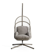 Load image into Gallery viewer, Livadi hanging armchair in steel and taupe rope cord - image 5