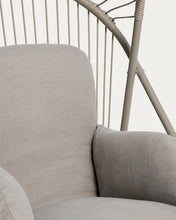 Load image into Gallery viewer, Livadi hanging armchair in steel and taupe rope cord - image 7