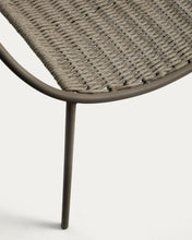 Load image into Gallery viewer, Atrani stackable outdoor chair in galvanised steel and taupe rope - image 12
