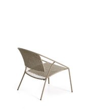 Load image into Gallery viewer, Stackable Atrani armchair in galvanized steel and taupe rope - image 3