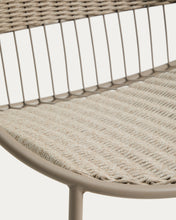 Load image into Gallery viewer, Stackable Atrani armchair in galvanized steel and taupe rope - image 9